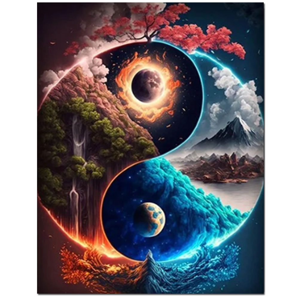 Resin Art World - Monde infinie fantaisie quatre saisons paysage