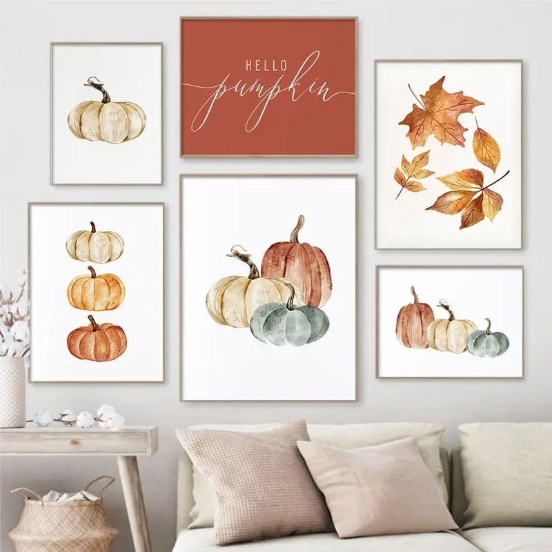Resin Art Quote - Affiche Murale Diamantée Halloween Automne avec
