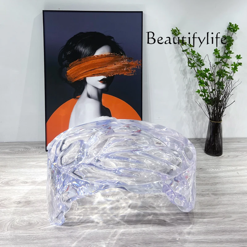 Resin Art Coffee Table - Table basse en résine de forme