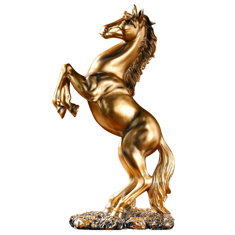 Resin Art Quantity - Sculpture d'art abstrait, statue de cheval