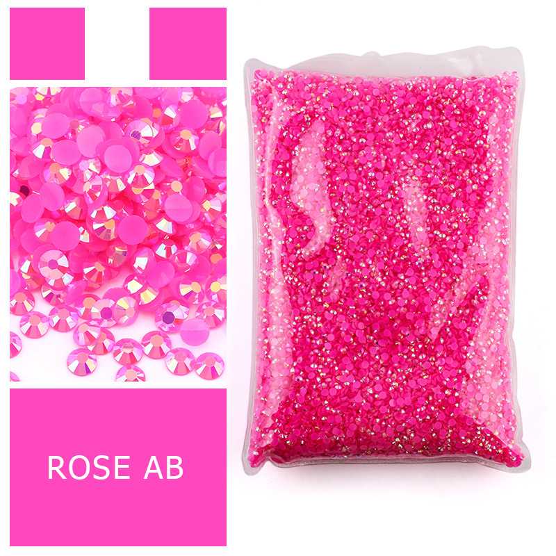 Resin Art Quantity - Strass en résine rose vif à