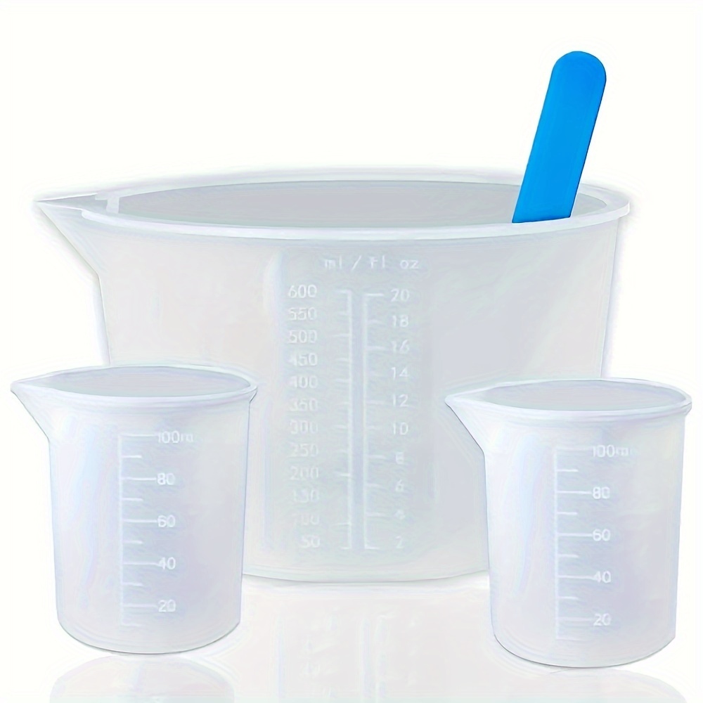 Resin Art Tools - Tasses à mesurer en silicone, fournitures