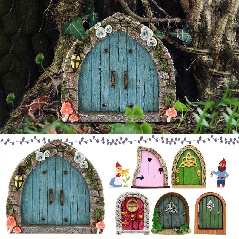 Resin Art And Wood - Porte de Fée Elfique, Décoration de