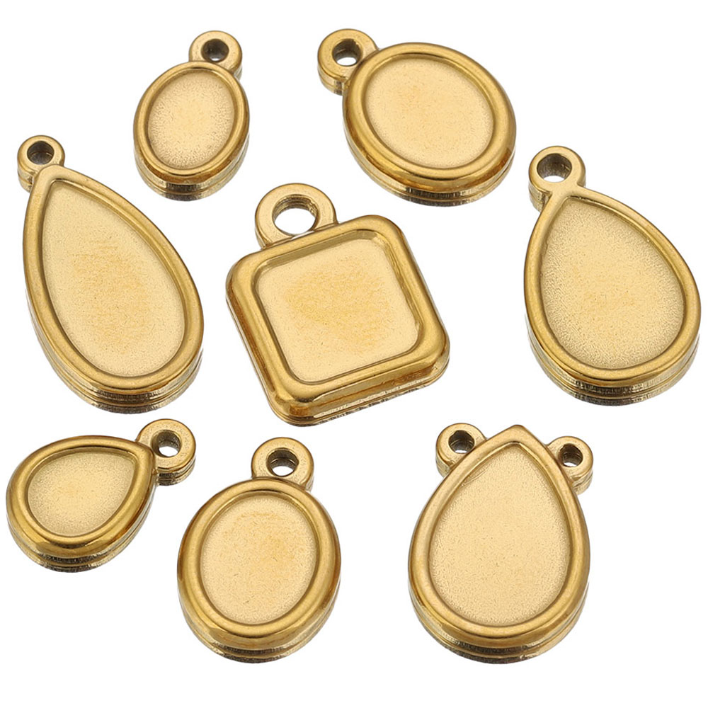 Resin Art Box - 5 pièces de supports de pendentifs