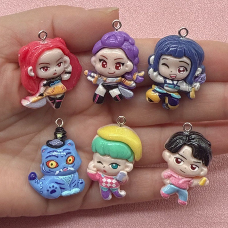 Resin Art Box - Pendentif en résine de dessin animé,