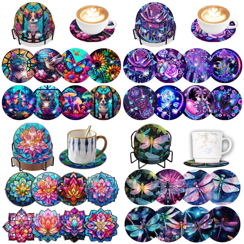 Resin Art And Wood - Cowijk-Peinture diamant bricolage pour adultes, support