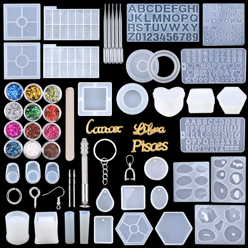 Resin Art Earrings Kit - Kit de Moules en Résine de