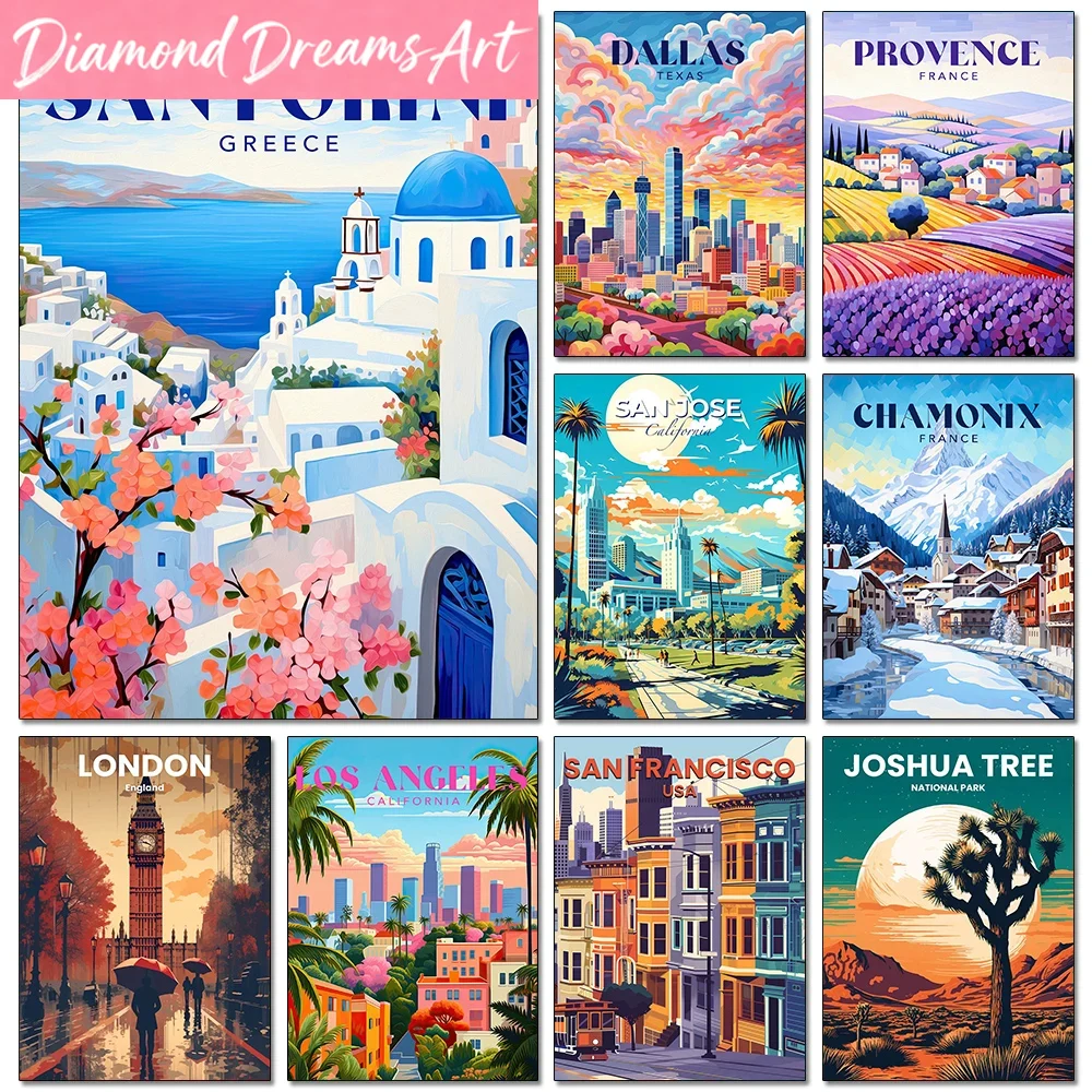 Resin Art World - Peinture diamant sans cadre, DIY, magnifiques