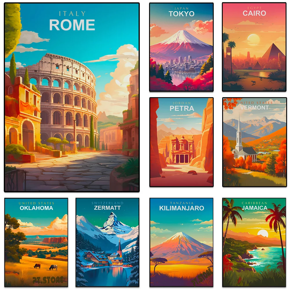 Resin Art World - Affiches et impressions de villes du