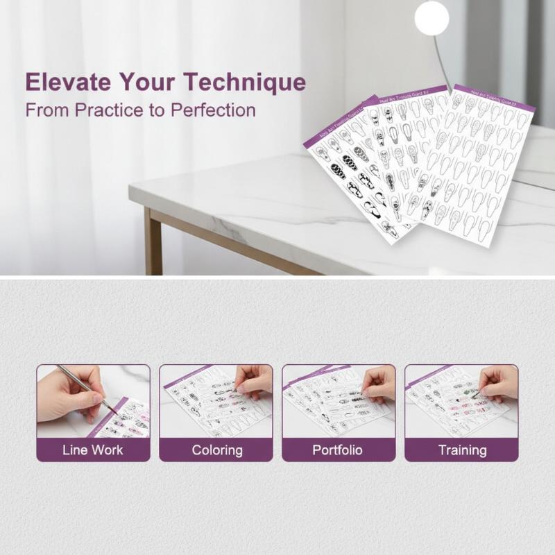 Resin Art Guide Free - 10 Pièces de Papier de Pratique