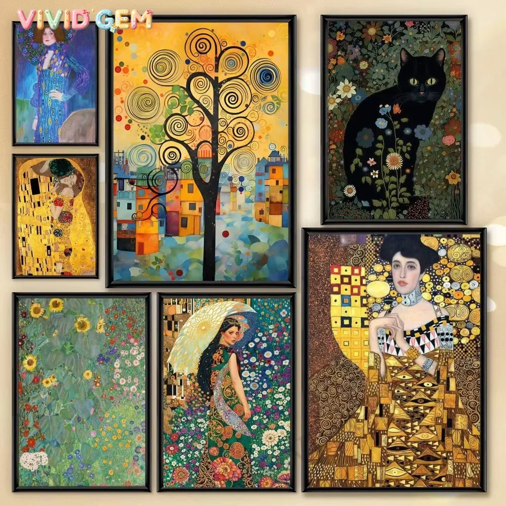 Resin Art And Deco - Peinture diamantée VIVID GEM Gustav Klimt