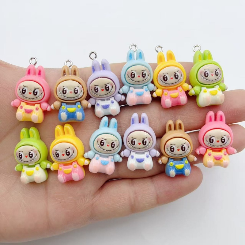 Resin Art Box - 10 Breloques en résine Kawaii Lapin