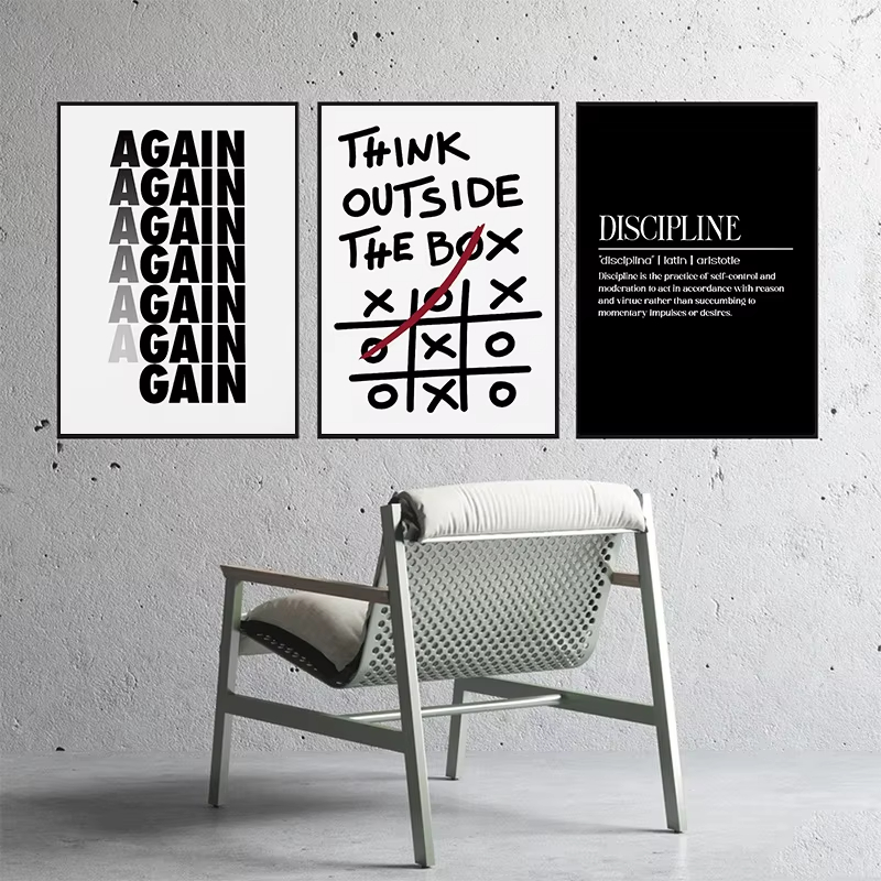 Resin Art Quote - Affiches murales modernes avec citations inspirantes