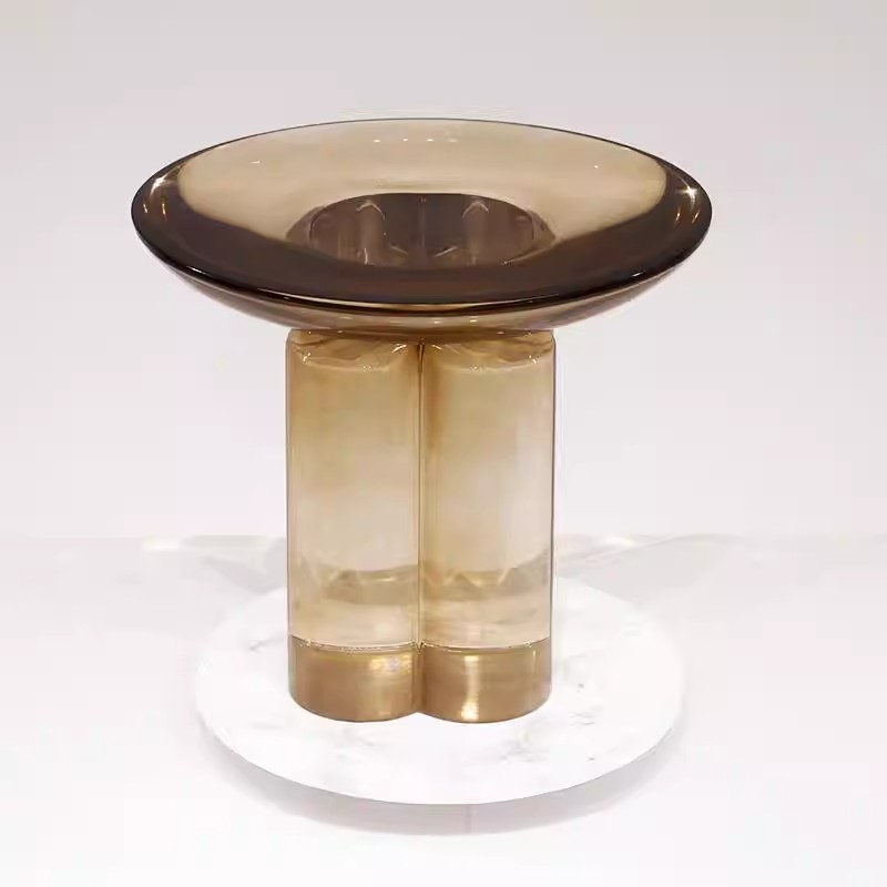 Resin Art Coffee Table - Table basse ronde de style simple,
