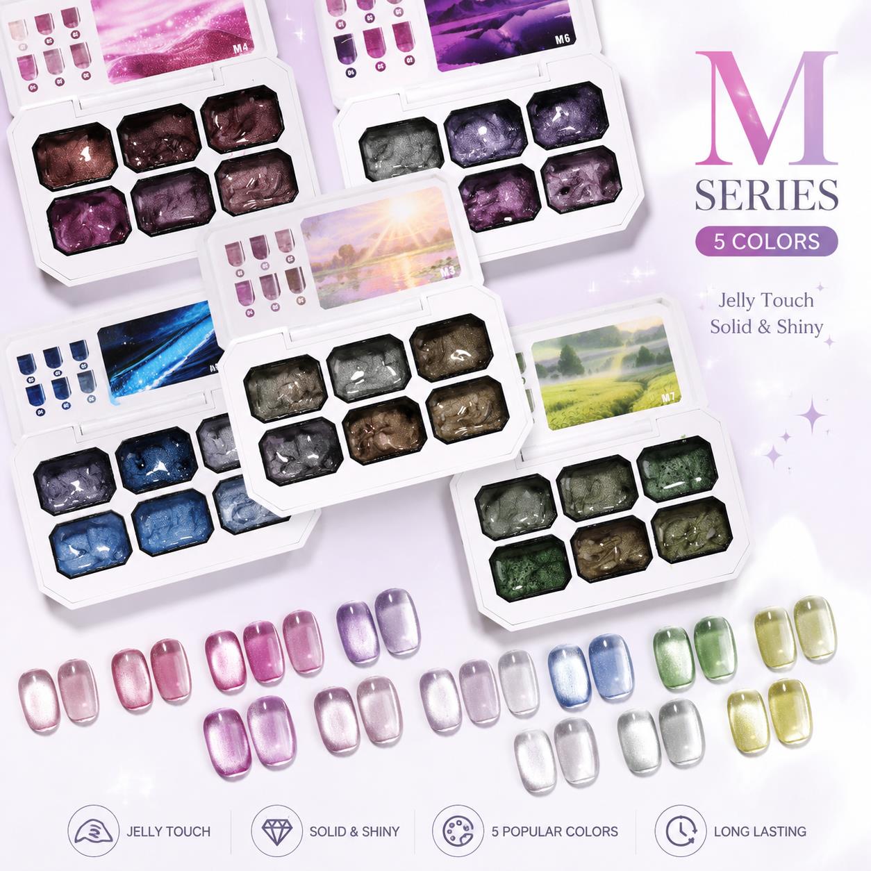 Resin Art Gel - Palette de 6 couleurs de gel