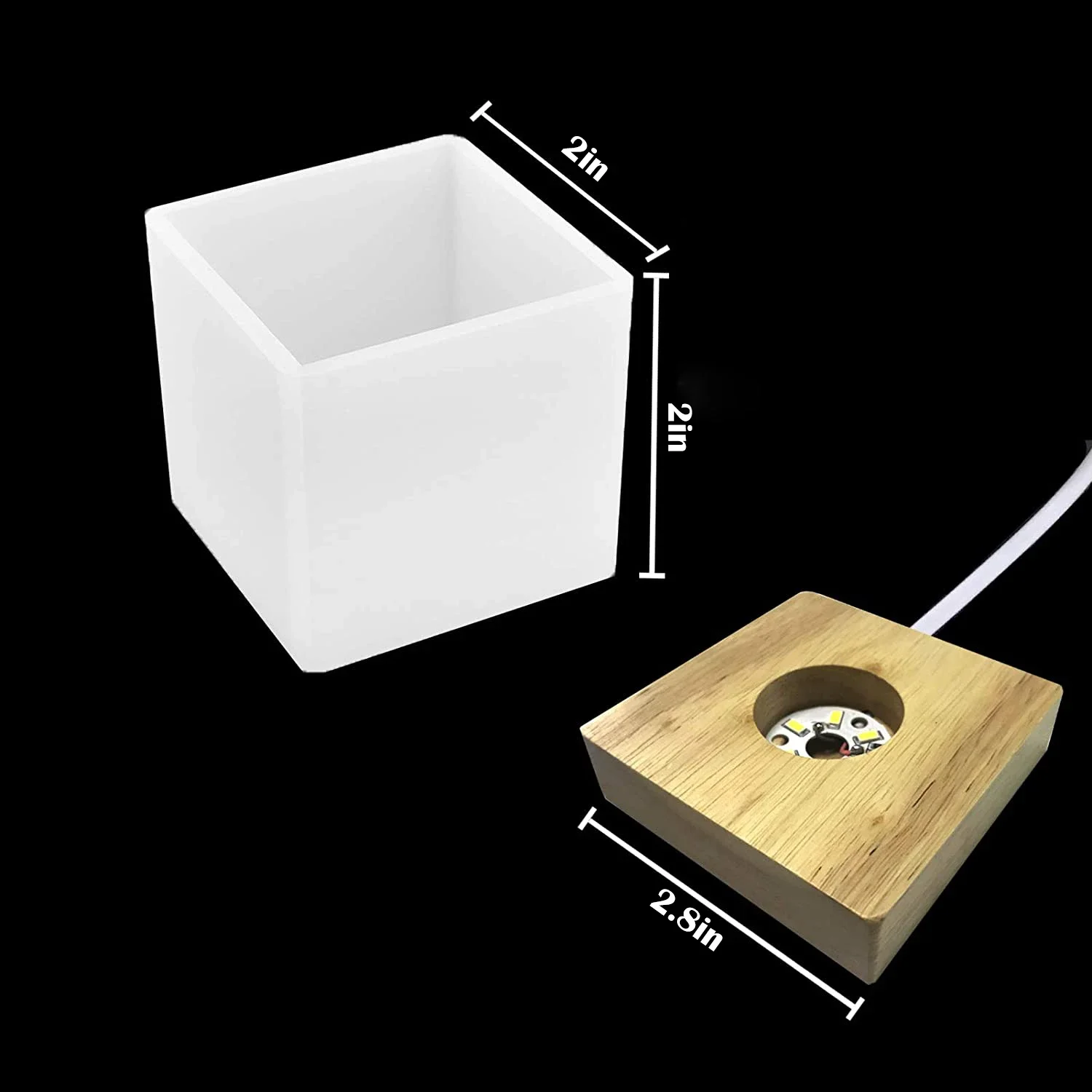 Moule en résine légère carrée, - Resin Art And Wood avis et prix