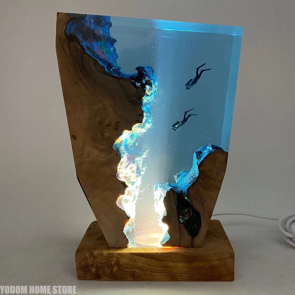 Nouvelle Lampe de Table en Rés - Resin Art World avis et prix