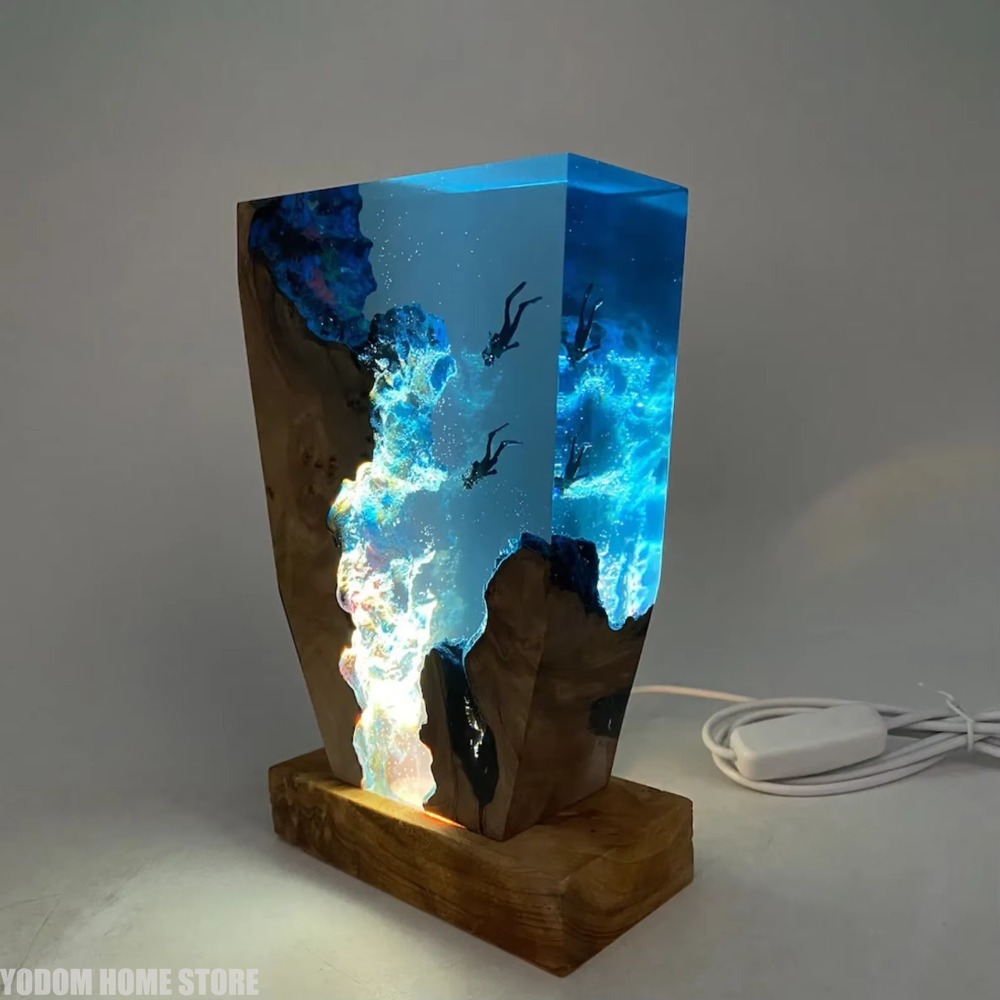 Nouvelle Lampe de Table en Rés - Resin Art World avis et prix