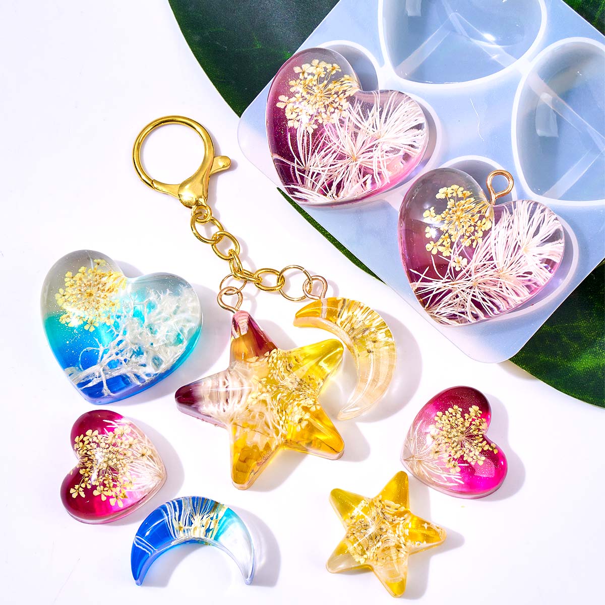 Moule en silicone Cœur Étoile  - Resin Art Glue avis et prix