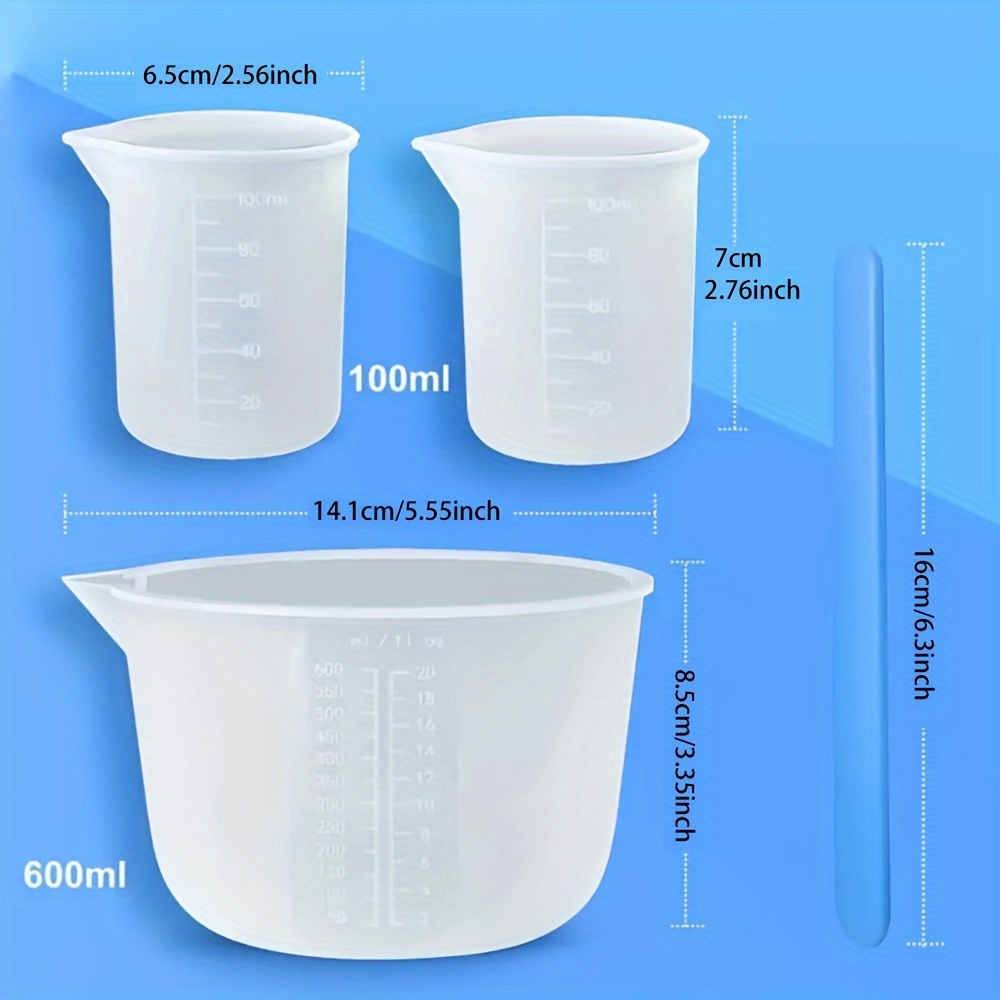 Tasses à mesurer en silicone,  - Resin Art Tools avis et prix