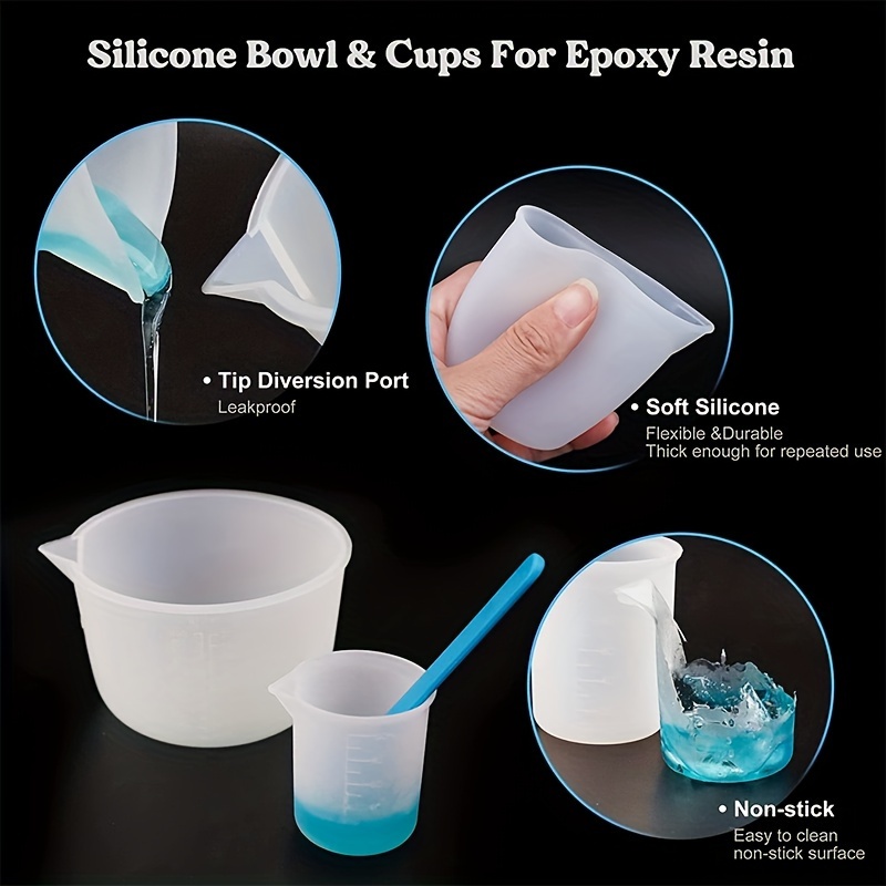 Tasses à mesurer en silicone,  - Resin Art Tools avis et prix