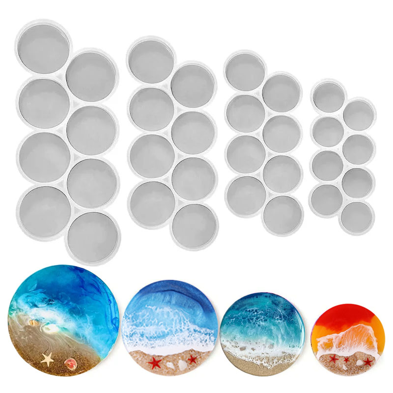 Moule rond en Silicone avec po - Resin Art Tools avis et prix