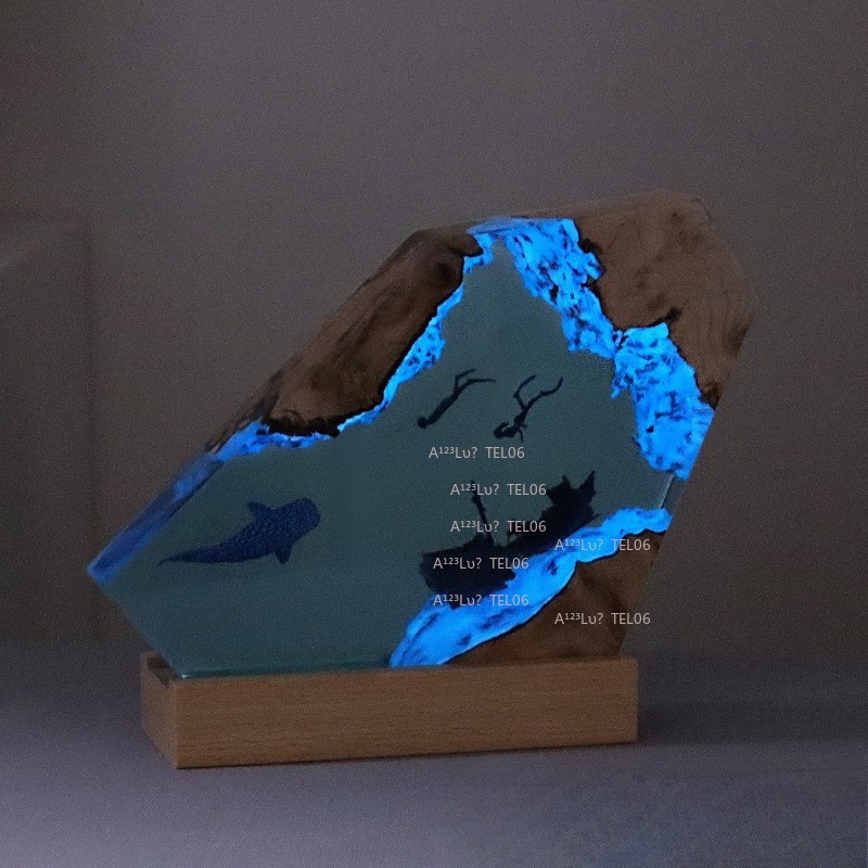 Lampe de nuit en résine de boi - Resin Art And Wood avis et prix