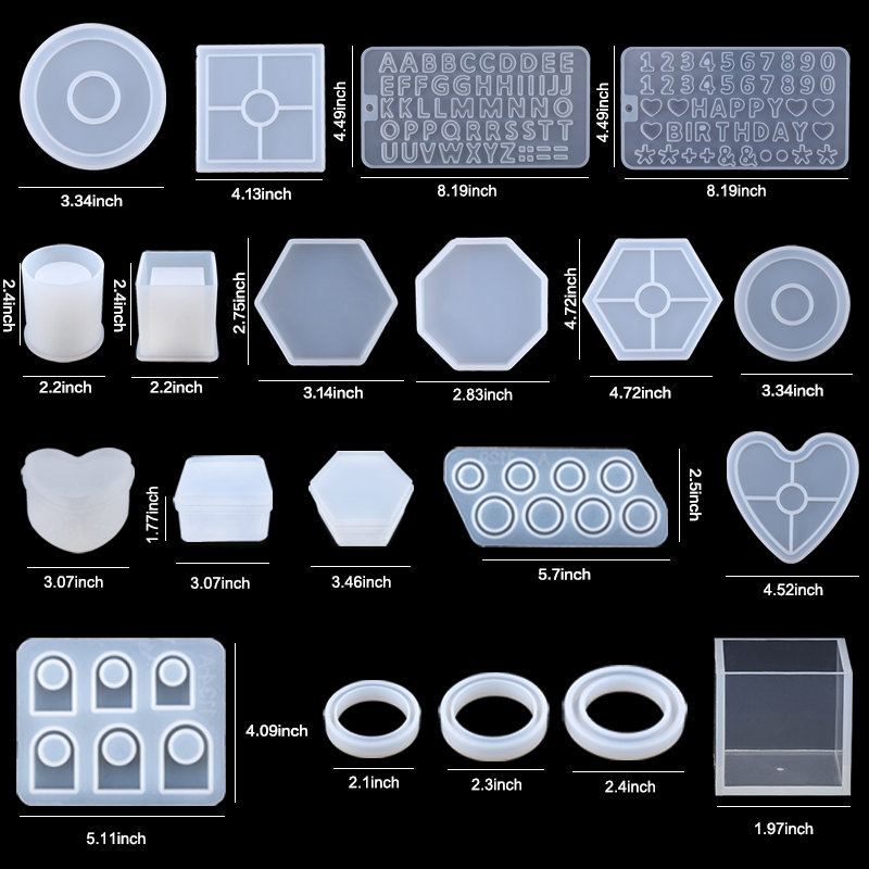Kit de Moules en Résine de Sil - Resin Art Earrings Kit avis et prix