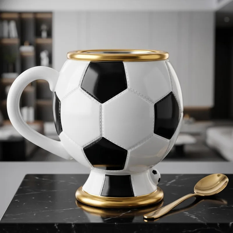Tasse à café de football en ré - Resin Art Coffee Table avis et prix