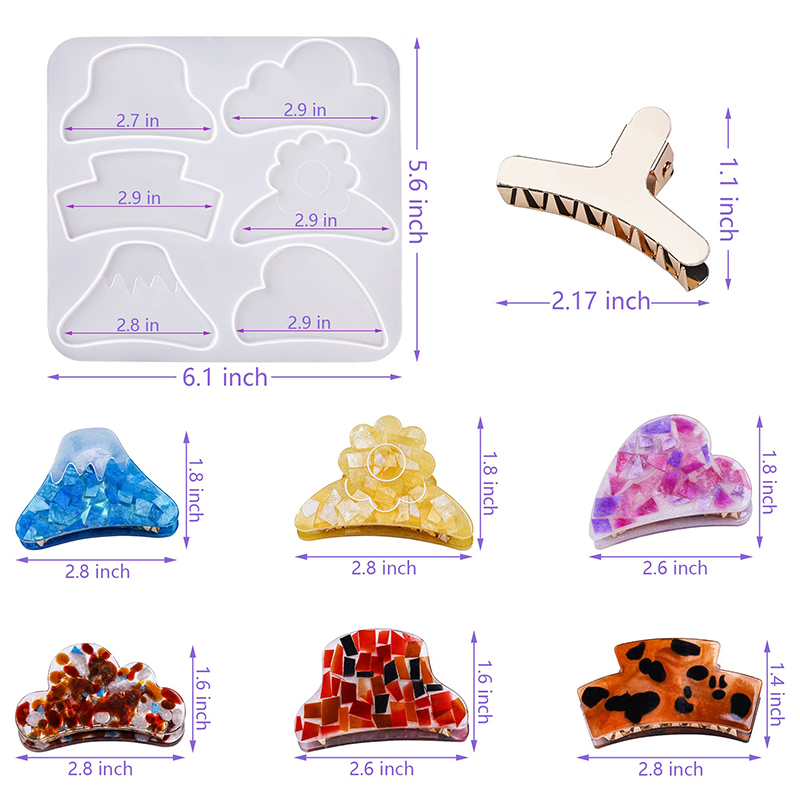 Pinces à cheveux en résine de  - Resin Art Glue avis et prix