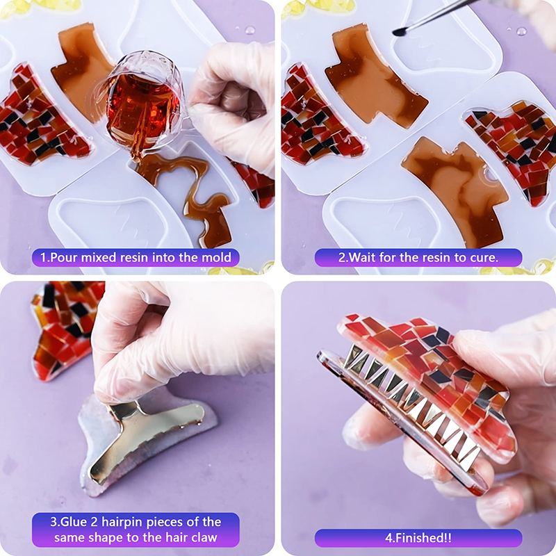 Pinces à cheveux en résine de  - Resin Art Glue avis et prix