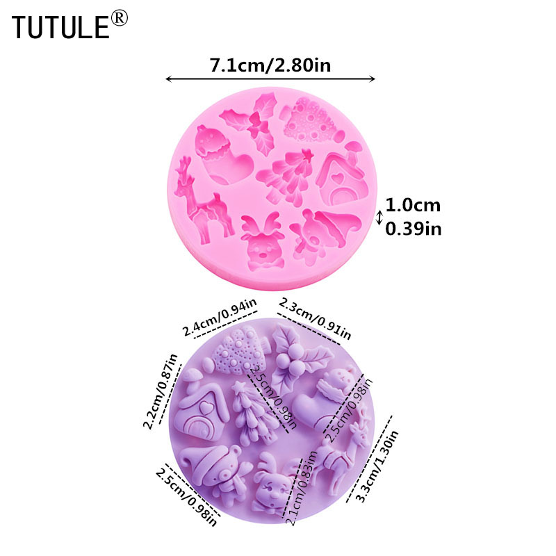 Moule en silicone série Noël,  - Resin Art Tools avis et prix