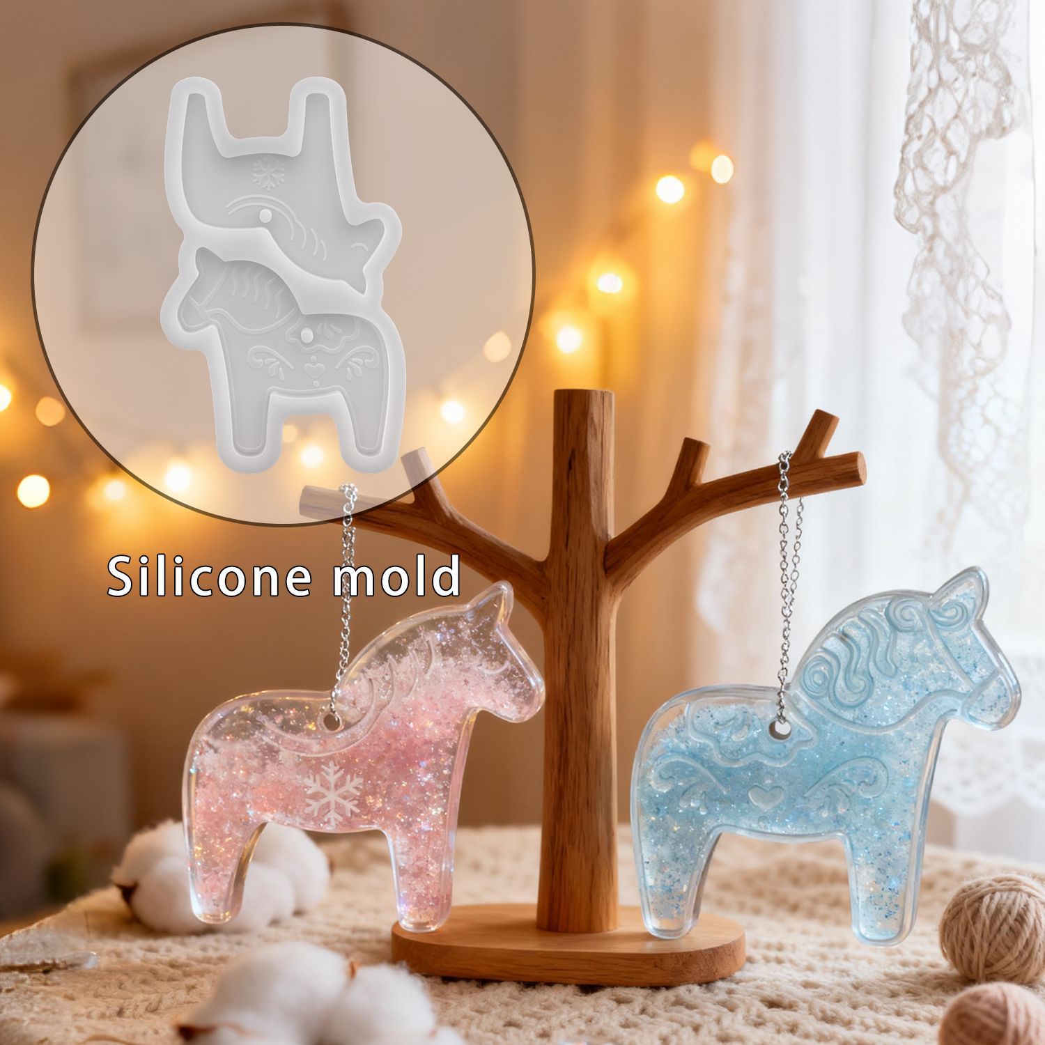 Moules en silicone Dala Horse  - Resin Art Tools avis et prix