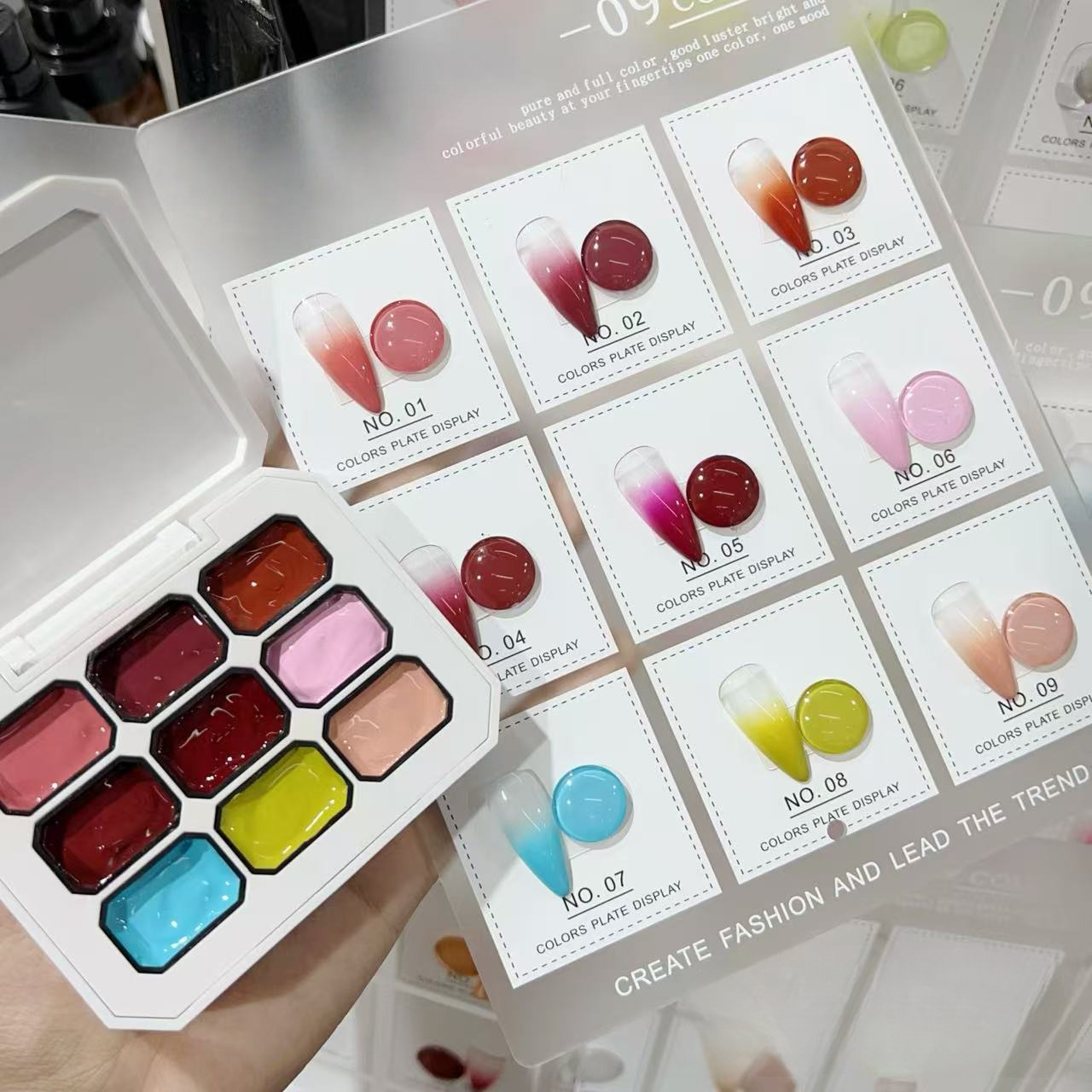 1 pièce Gel UV solide 9 couleu - Resin Art Gel avis et prix