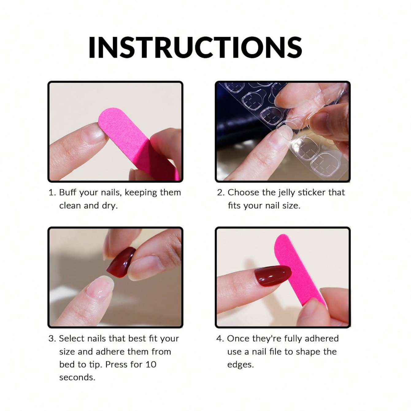 10 faux ongles carrés courts p - Resin Art And Deco avis et prix